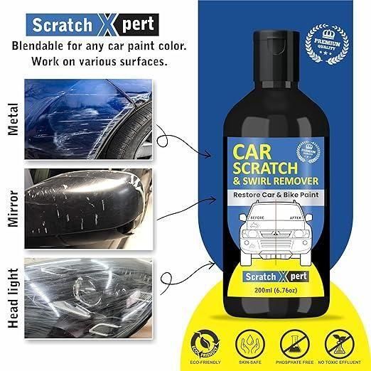 Car Body Scratch Remover and Repair Polishing Cream Kit with Sponge Cream Wax Body Compound Scratch Remover For Car and Bike 200Ml (2)